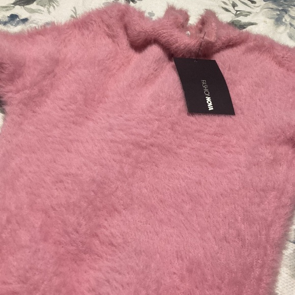 NWT fashion Nova fuzzy sweater dress💗 - Picture 6 of 7